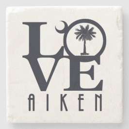 LOVE Aiken SC Stenen Onderzetter