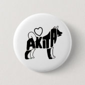 LOVE AKITAS BUTTON (Voorkant)