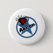 Love Akron Ronde Button 5,7 Cm (Voorkant)