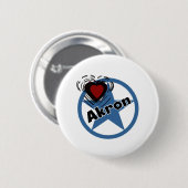 Love Akron Ronde Button 5,7 Cm (Voorkant /achterkant)