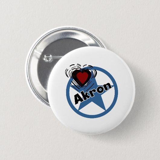 Love Akron Ronde Button 5,7 Cm (Voorkant /achterkant)