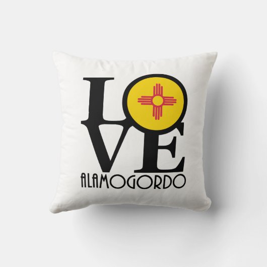 LOVE Alamogrdo New Mexico Kussen (Achterkant)