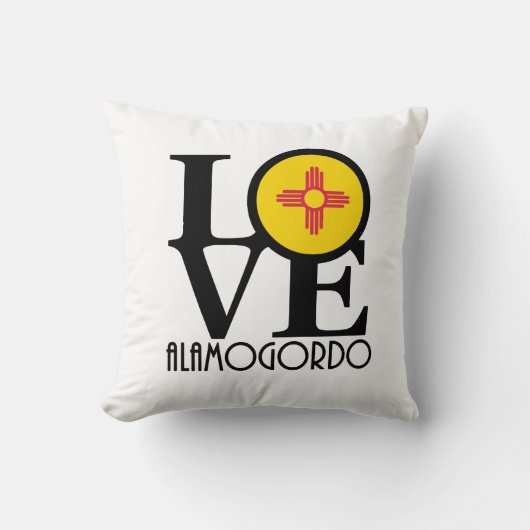 LOVE Alamogrdo New Mexico Kussen (Voorkant)