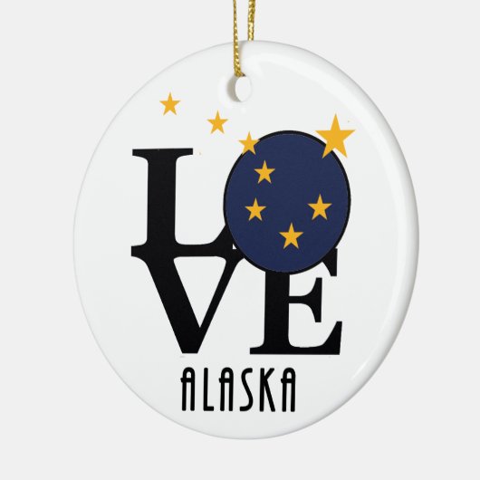 LOVE Alaska Ornament (Links)