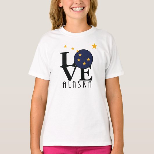 LOVE Alaska (voorafdruk) T-shirt (Voorkant)