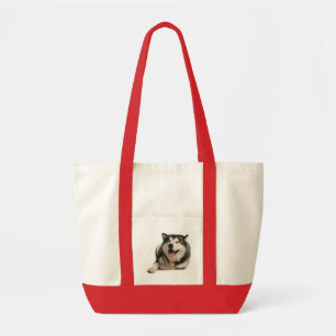 Love Alaskan Malamute Puppy Dog Canvas tas