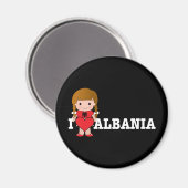 Love Albanië Magneet (Voorkant / Achterkant)