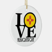 LOVE Albuquerque Keramisch Ornament (Rechts)