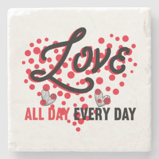 Love All Day, Every Day: Stylish Coasters Stenen Onderzetter