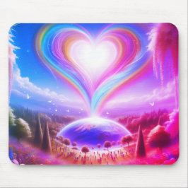 Love All Over the World on Colorful Desktop/Laptop Muismat