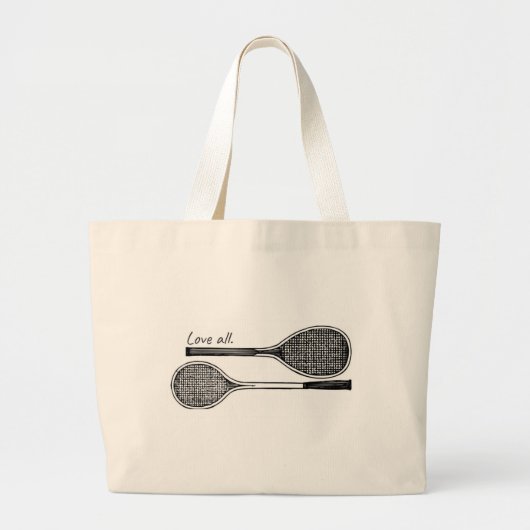 "Love All" Tennis Canvas tas (Voorkant)