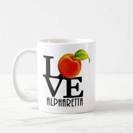 LOVE Alpharetta Georgia 11oz Koffiemok (Links)