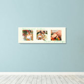 Love Altijd custom triptych photoart ecru canvas Afdruk (Insitu (Houten vloer))