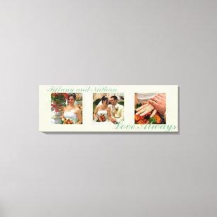 Love Altijd custom triptych photoart ecru canvas Afdruk