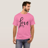 Love Altijd Elegant Handschrift Script T-shirt (Voorkant volledig)