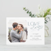 Love Altijd | Foto-Verloving Aankondiging (Staand voorkant)