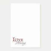 Love Altijd Red Tulip Heart Wreath Post-it® Notes (Voorkant)