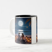 Love Altijd Tweekleurige Koffiemok (Voorkant links)