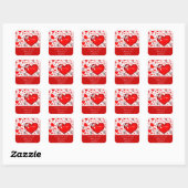 Love Altijd_ Vierkante Sticker (Vel)
