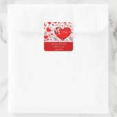 Love Altijd_ Vierkante Sticker (Tas)