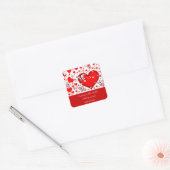 Love Altijd_ Vierkante Sticker (Envelop)