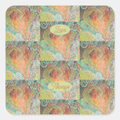 Love Altijd Vierkante Sticker (Voorkant)