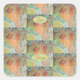 Love Altijd Vierkante Sticker