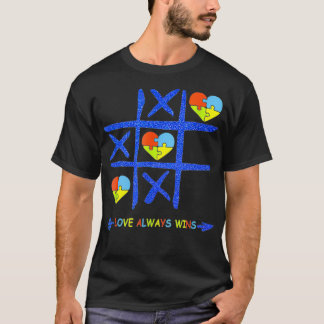 Love Altijd W Ins, Autism Awareness Pu Zzle April T-shirt