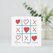 Love Altijd Wins Tic Tac Toe (Staand voorkant)
