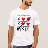 Love Altijd Wins Valentijnsdag T-shirt (Voorkant)