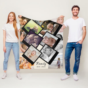 Love Always – 13-foto familieherinneringsdeken Fleece Deken