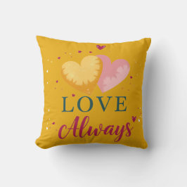 "Love Always" Heart Pillow Kussen
