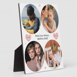 Love Always – Mom & Dad 4-Photo Family plaque Fotoplaat