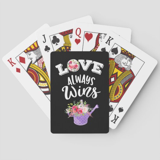 Love Always Win Pokerkaarten (Achterkant)