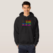 Love Always Wins Gay Flag Rainbow Pride Day LGBT Q Hoodie (Voorkant volledig)
