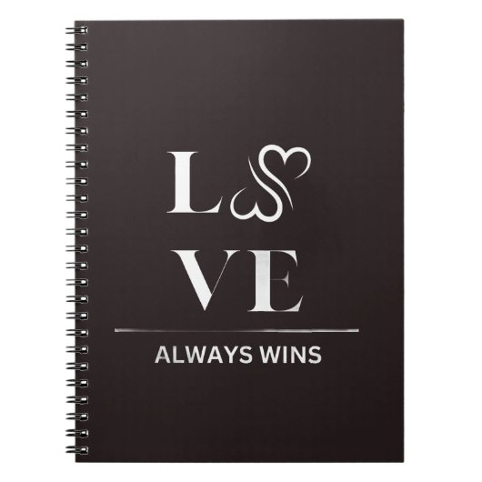 LOVE ALWAYS WINS NOTITIEBOEK (Voorkant)