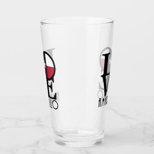 LOVE Amarillo Texas Glas (Rechts)