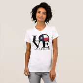 LOVE Amarillo Texas T-shirt (Voorkant volledig)