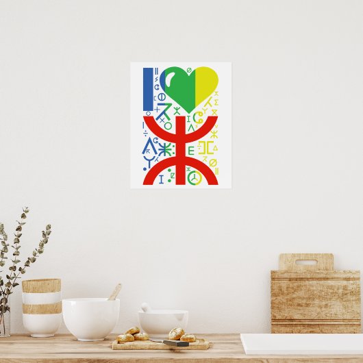 Love amazigh poster (Keuken)