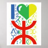 Love amazigh poster (Voorkant)