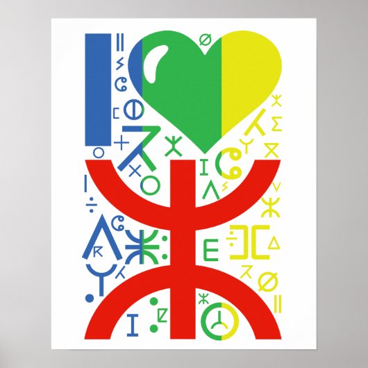 Love amazigh poster (Voorkant)