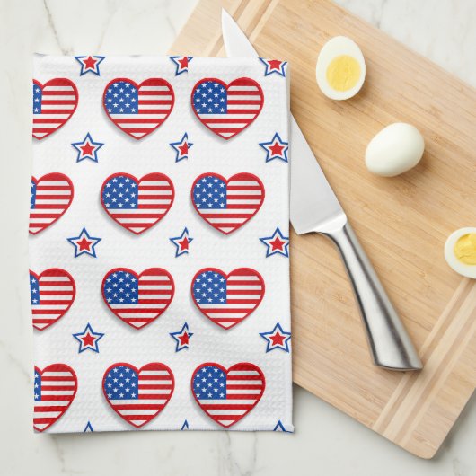 Love America Kitchen Towel Theedoek (Quarter Fold)