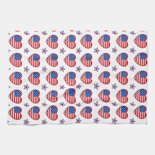 Love America Kitchen Towel Theedoek (Horizontaal)