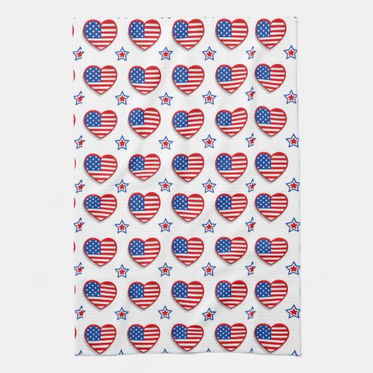 Love America Kitchen Towel Theedoek (Verticaal)