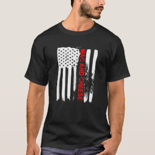 Love America Mac en Cheese Funny USA Vlag Gift T-shirt