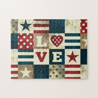 Love America Patriotic Legpuzzel