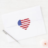 Love America-Stars and Stripes Hart Sticker (Envelop)