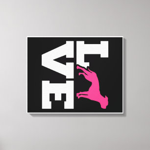 LOVE American Bulldog Gift Hondenliefhebbers Cad Canvas Afdruk