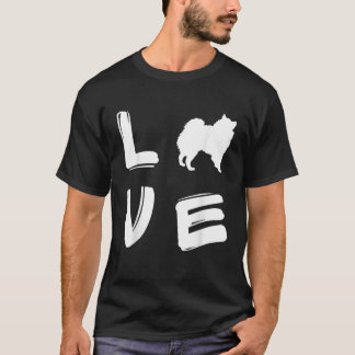 Love American Eskimo Dog Eskie T-shirt