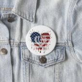 Love American Flag Ronde Button 7,6 Cm (In situ)